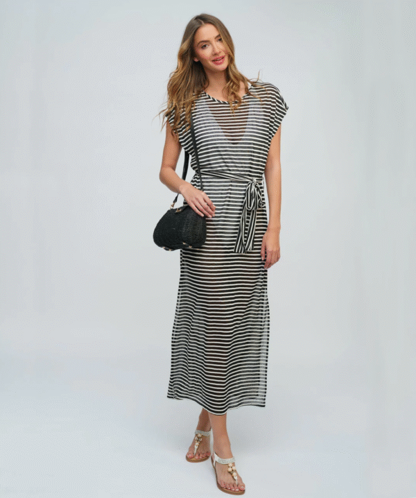Beach Cover‑Up Maxi Dress black
